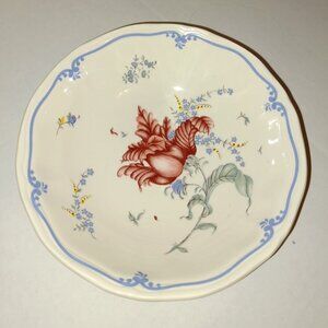 Vintage Antique Howard Kaplan's French Country Store Flower Ceramic Bowl 6"